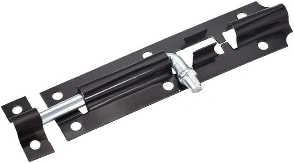 1Pcs Heavy Duty Garden Gate Shed Sliding Door Tower Bolt Black Latch Catch 4"