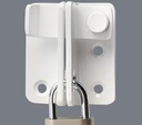 Alise Flip Latch Gate Latches Slide Bolt Latch Safety Door Lock Catch for Barn Cabinet Pet Cage Garden Bathroom Garage Window Sliding Door,Stainless Steel White Finish MS3006R-W