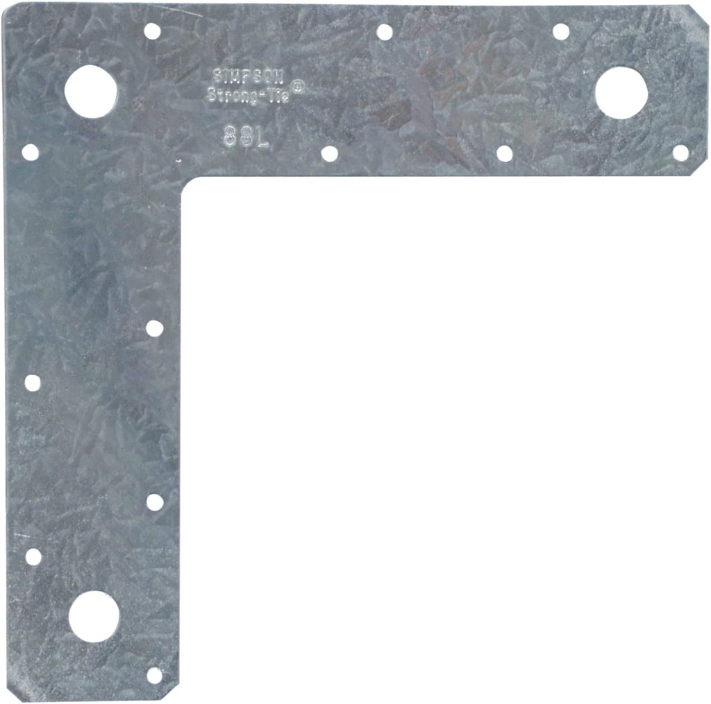 Simpson Strong Tie 88L 14-Gauge 8 In. X 8 In. L Strap 10-Per Box