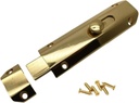 Liyafy 4-Inch Solid Brass Slide Barrel Door Bolt Heavy Duty Gate Security Lock Latch Gold