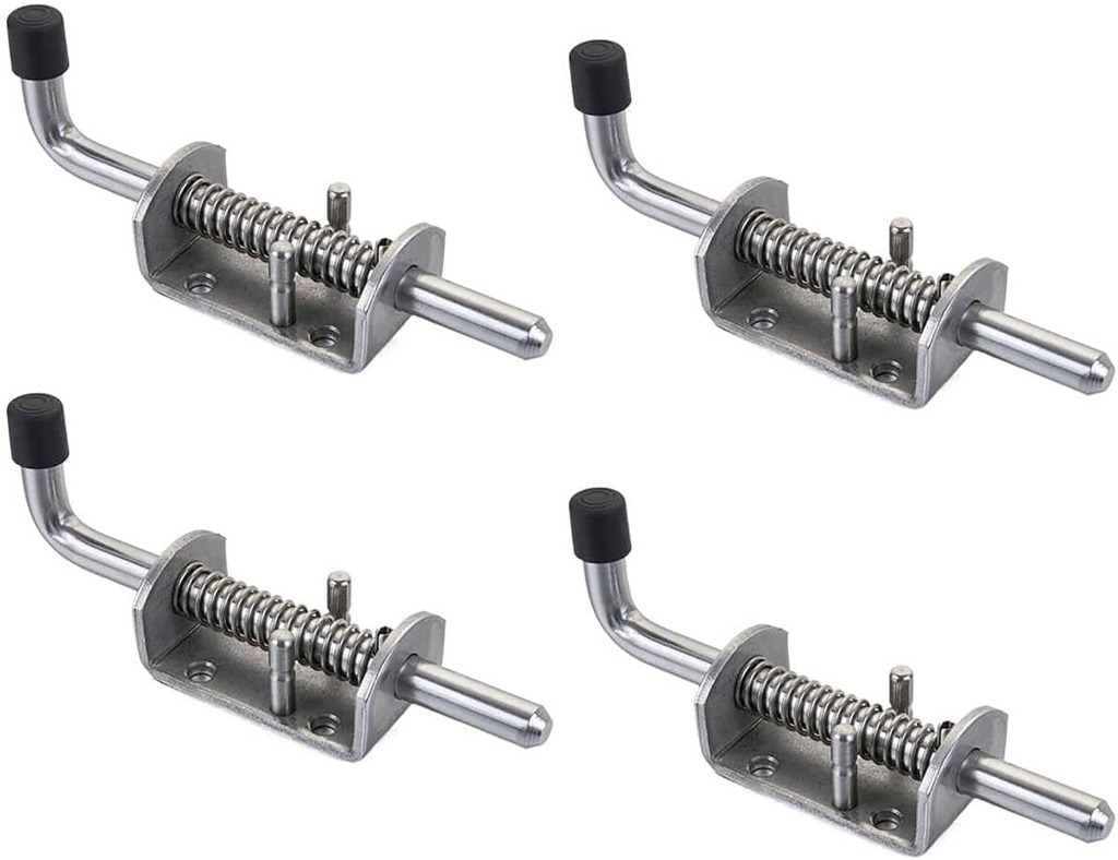 BANCHELLE Spring Latch Pin Shed Latch 304 Stainless Steel 165 Mm for Door Gate Van Container 165 Mm, 4 PCS