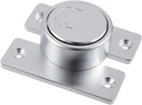Rotate Bolt Door Latch 180 Degree Zinc Alloy Gate Latches Rotating Bolt Latch Pet Door Lock, Silver(Pack of 1)