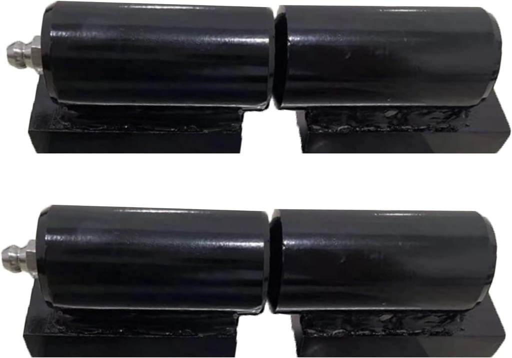 Hlmoptimo Barrel Hinges Heavy Duty Gate Hinges Barrel Hinges Weld on Hinges 5 Inch 2 Packs Heavy Duty Barrel Hinges 450 Lbs Load Capacity for Swing Gate Trailer Ramp Gate Fence Gate