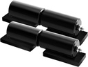 Heavy Duty Gate Hinges 7 Inches - 2 Pack Barrel Style Steel Door Hinges 900 Lbs Capacity for Swing Gates, Trailer Ramp Gate - Weld on Install