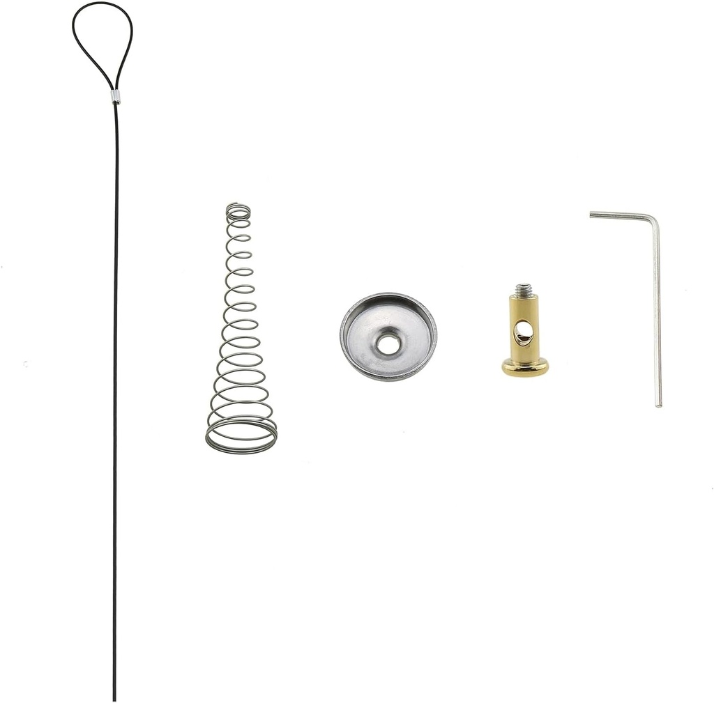 Self Locking Fence Latch Spring Fittings Door Lock Cable Fence Gate Pin Cable Door Opener Suitable for Metal and Wooden Door