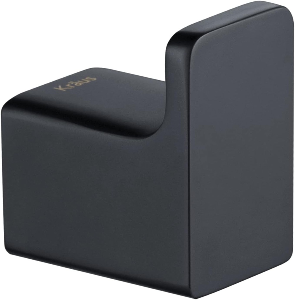 Kraus Stelios Bathroom Towel Hook, Matte Black Finish, KEA-19901MB