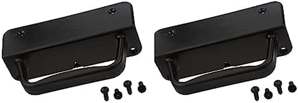 ADVANTAGE INDUSTRIES Nylon Gate Handle - Sturdy Design - Two-Sided Attachment - Extra Knuckle Room - Excellent Grip - Black - 2-Pack Gate Handles for Outdoor Fence