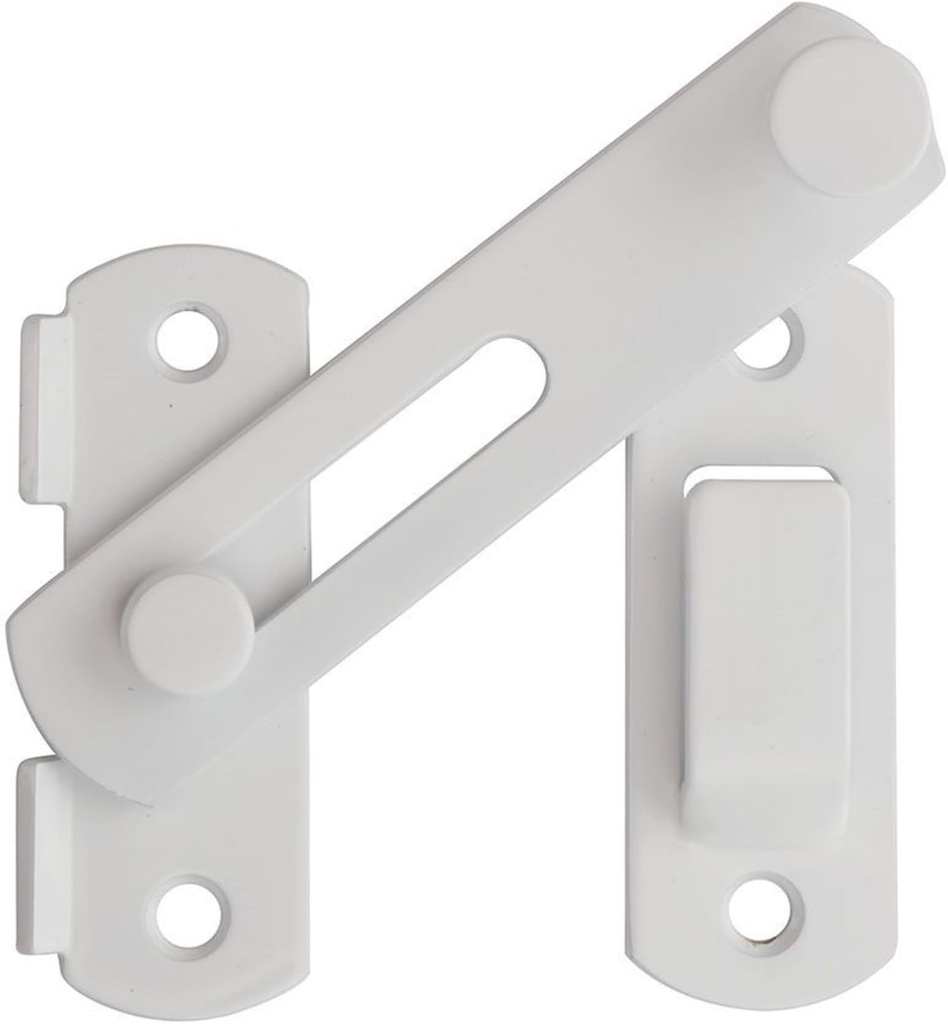 Alise Heavy Duty Flip Latch,Gate Latches Safety Door Lock for Barn Wood Fence Sliding French Doors,Sus304 Stainless Steel Gate Hardware,White Finish MS9500-W