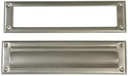 Architectural Mailboxes Steel Mail Slot Accessory, Satin Nickel, MS00SNAM, Satin Nickel