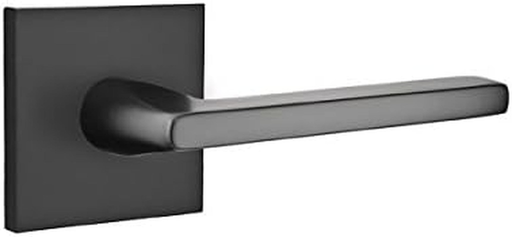 Full Dummy Set, Square Rosette, Helios Lever, Non-Handed, Flat Black
