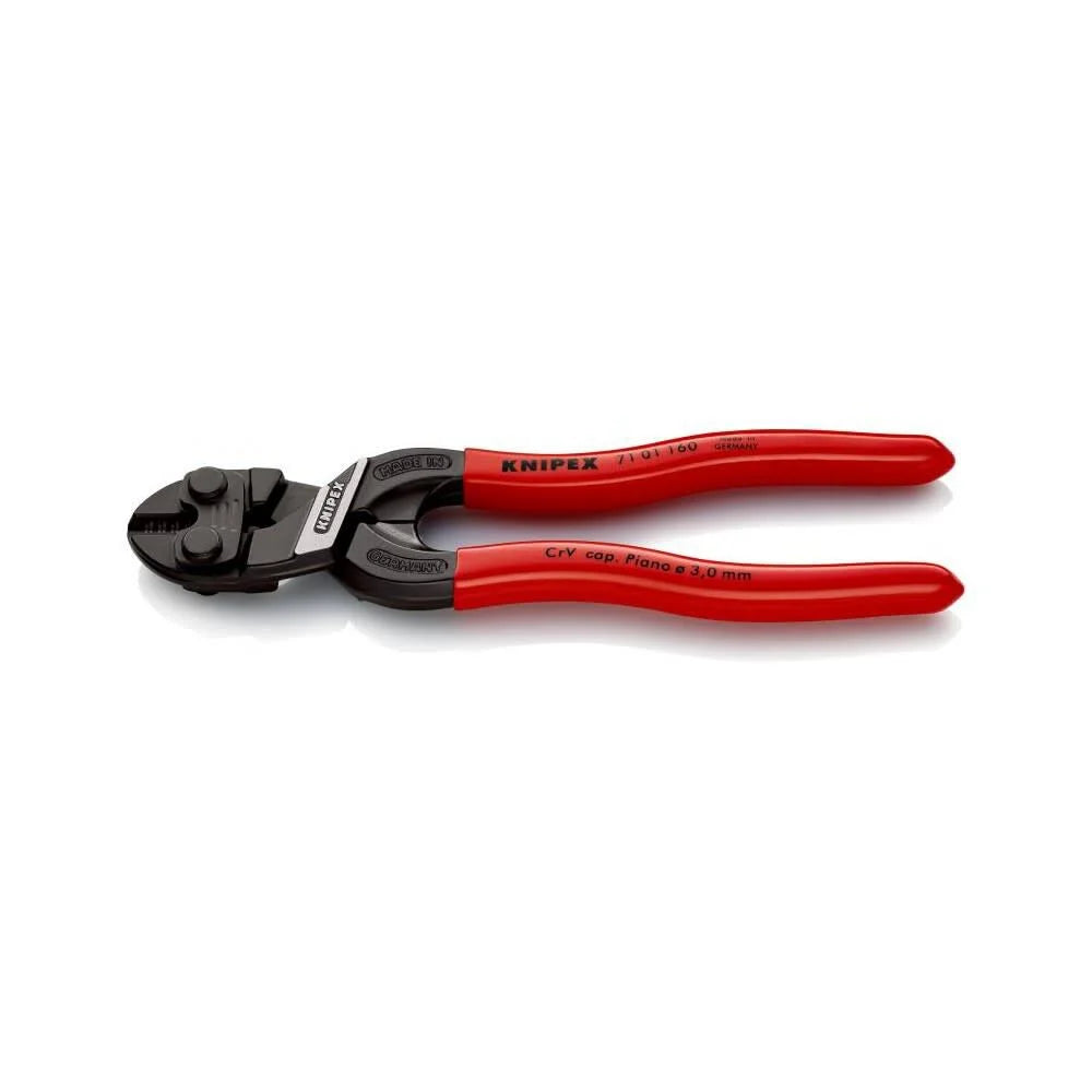 KNIPEX Cobolt Bolt Cutters Plastic Coating Tool Length 6.5In Cutting Cap 0.13In