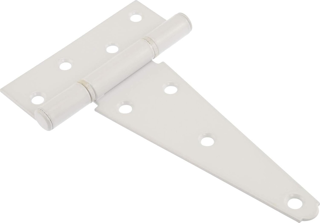 853378 Heavy Duty T-Hinges - White 6" 2-Pack