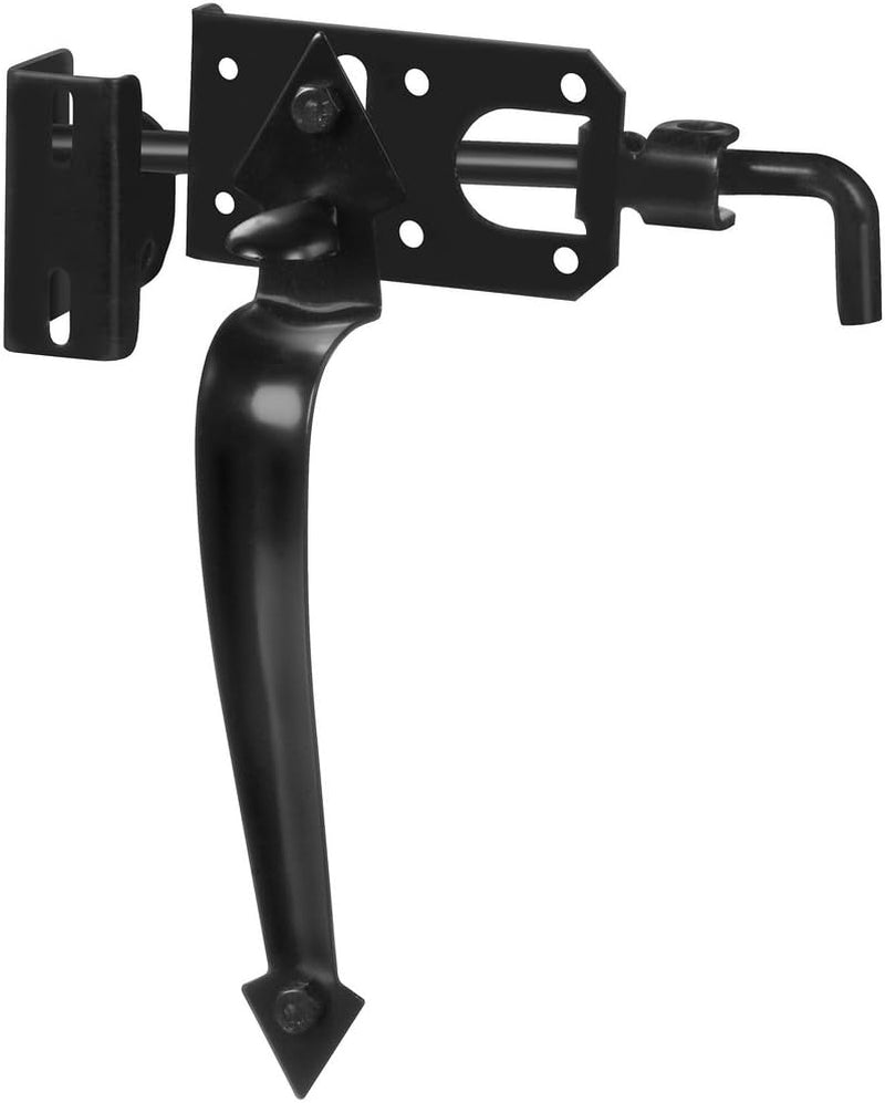 National Hardware N178-616 27 Ornamental Gate Latches in Black, to 3"