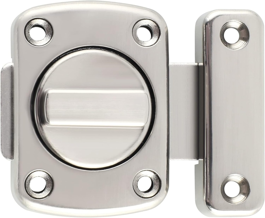 Alise Gate Latch Slide Bolt Latches Lock,Safety Double Sided Gate Hardware,Ms220U Brushed Finish