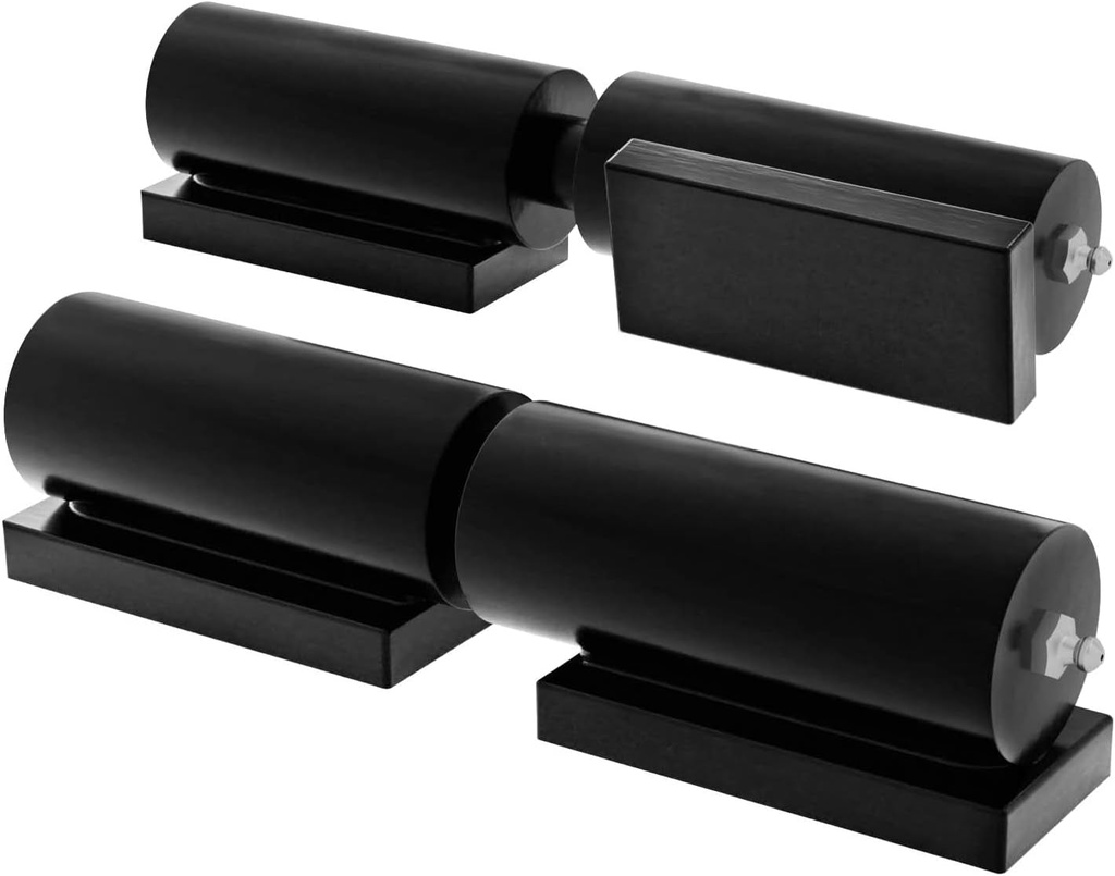 Heavy Duty Gate Hinges 7 Inches - 2 Pack Black Iron Door Hinge Barrel Style 900 Lbs Capacity for Swing Door Trailer Ramp Gate - Weld on Install