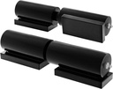 Heavy Duty Gate Hinges 7 Inches - 2 Pack Black Iron Door Hinge Barrel Style 900 Lbs Capacity for Swing Door Trailer Ramp Gate - Weld on Install