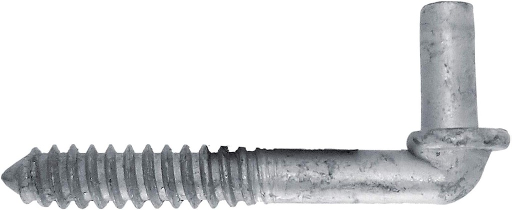 Wood Post Screw in Lag Screw Hinge 4-1/2" - Screw in Hinge for Wood Posts, Wall Etc. - Lag Screw Hinge with 5/8" Pin