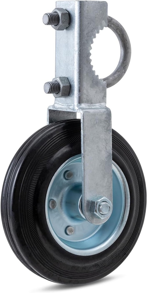 VIVIDA Gate Wheels for Metal Tube Gate, 6" Gate Wheel Gate Support Wheel with 1-5/8" Thru 2" Gate Frames, Heavy Duty Gate Helper Wheel for Chain Link Fence Swing Gate, 1 PCS