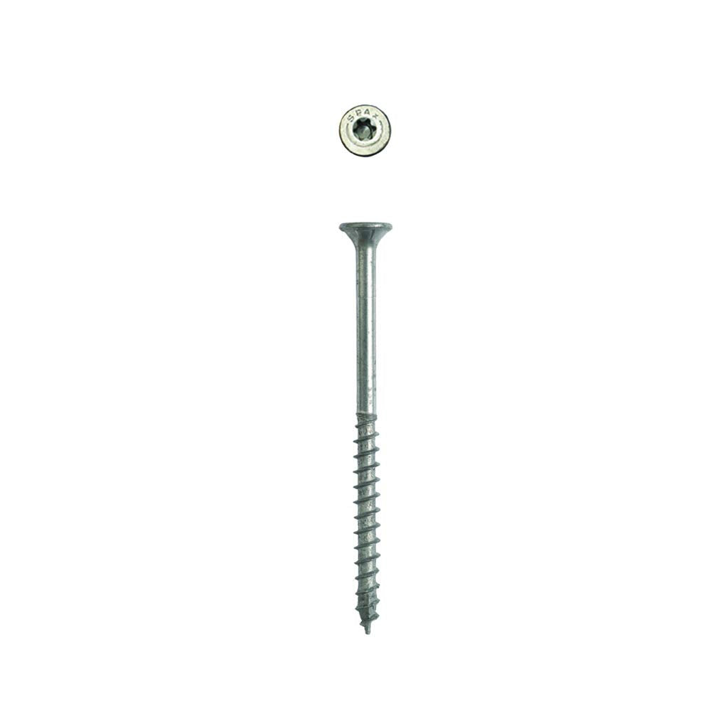 SPAX #9 X 2-1/2" Exterior Flat Head Deck Wood Screws Construction Torx T-Star plus (Pack of 5/545 Total /109 EA Pack) Bit Included Rust Resistant