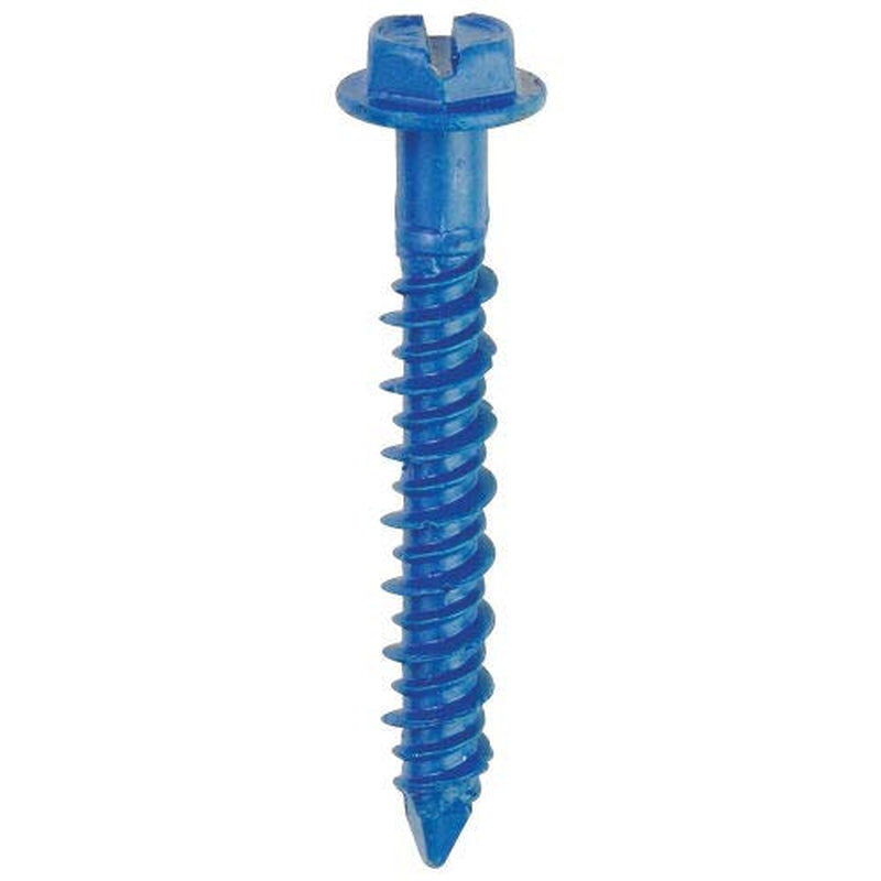 24100-3/16" X 1-1/4" Concrete Anchor - Hex Head - Made in USA - Pkg of 8, (Pack of 20) (24100)