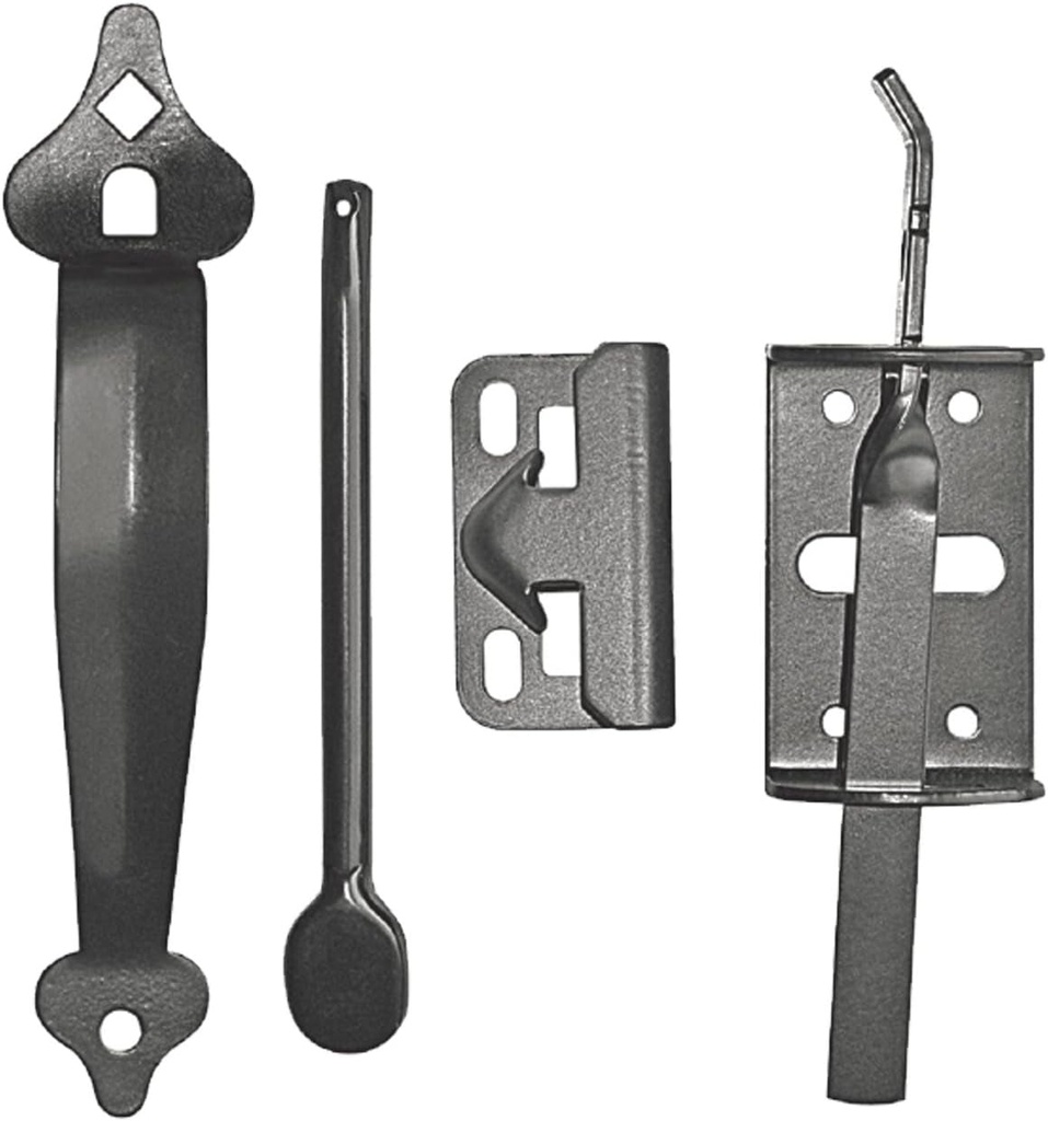 Nuvo Iron TL6BLK Black Galvanized Steel 6" Thumb Hardware Gate Latch