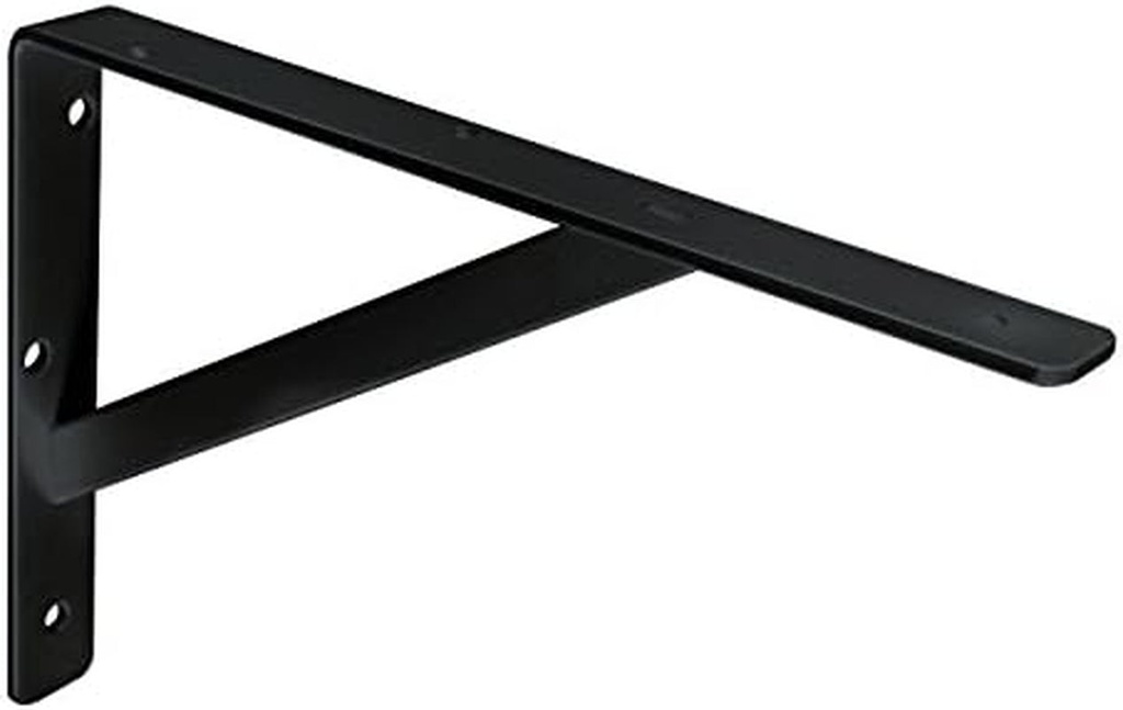 Knape & Vogt #208 BLK 300 12" Heavy Duty 300MM L Bracket
