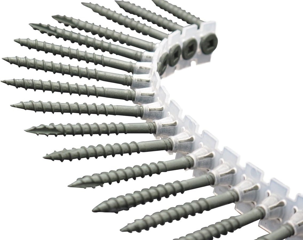 Grip Rite Prime Guard PGP212CBK Number-2 Square Drive Flat Head Coarse Thread 800-Count by 2-1/2-Inch Collated Exterior Deck Screws