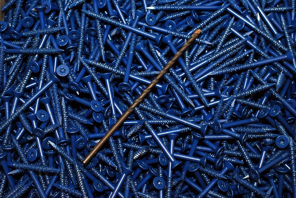(250) T25 Torx Flat Head 3/16 X 2-3/4 Concrete Masonry Screw Tapcon Anchor & Bit
