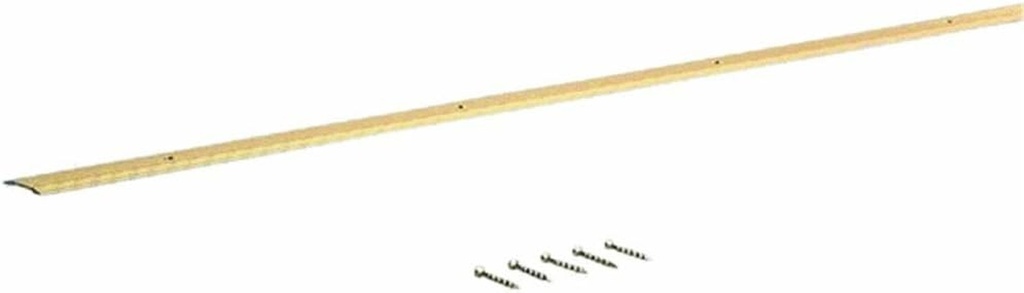M-D Building Products 79095 Wide Fluted 1-1/4-Inch by 72-Inch Seam Binder, Satin Brass