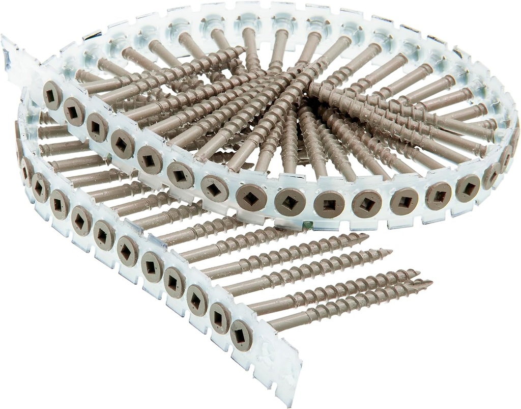 Senco Duraspin No. 8 X 3 In. L Square Square Head Galvanized Steel Deck Screws 800 Pk