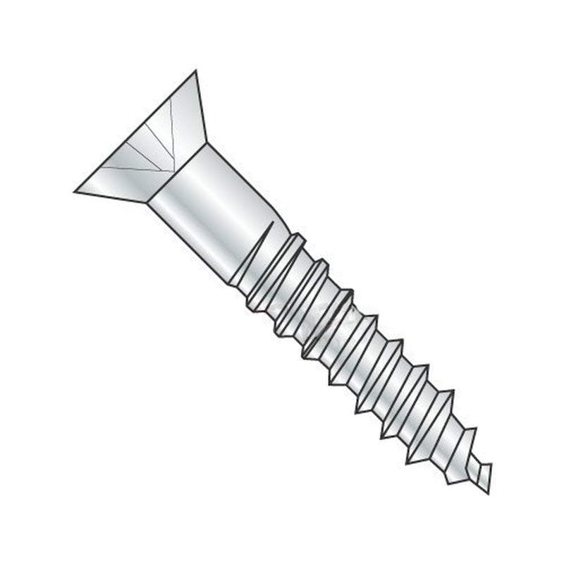 #8 X 3 1/2" Wood Screws/Phillips/Flat Head/Steel/Zinc (Carton: 700 Pcs)