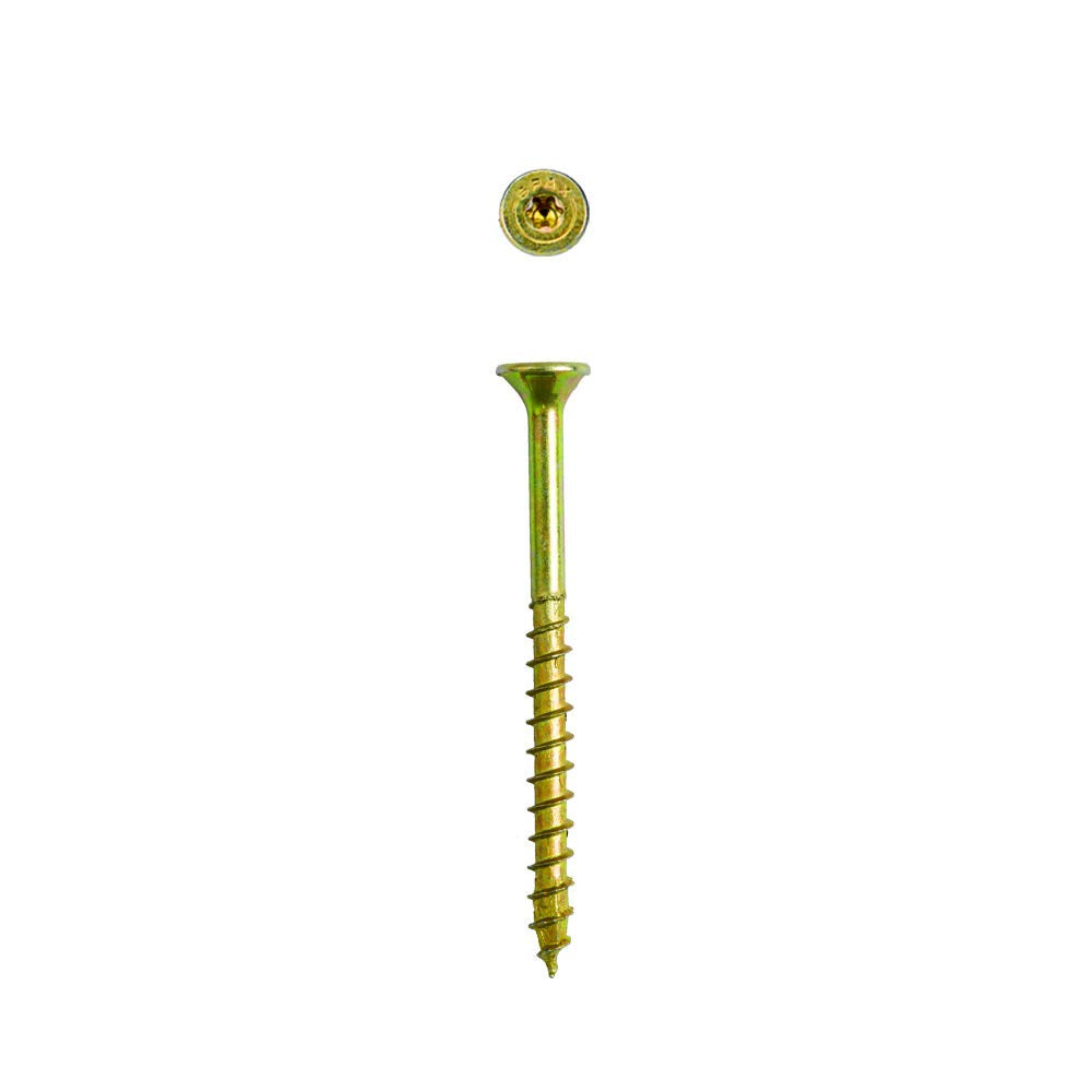 SPAX #10 X 2" Interior Flat Head Wood Screws Construction Torx T-Star plus (Pack of 5/535 Total /107 EA Pack) Bit Included Countersunk Flush Finish