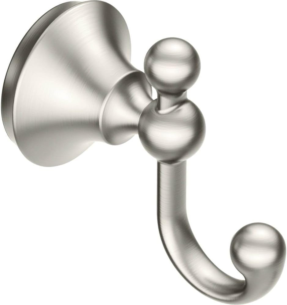 Moen YB5203BN Wynford Robe Hook, Brushed Nickel
