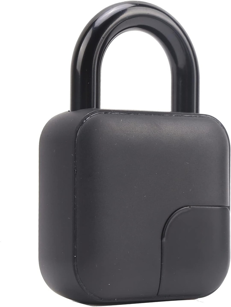 Fingerprint Padlock, Smart anti Theft Padlock with USB Charging Remotely Authorized Support BT and Mobile Apps Unlocking Keyless Biometric Lock for Gym Sports School Backpack