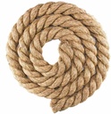 Twisted Manila Hemp Rope (2 Inch X 100 Feet)
