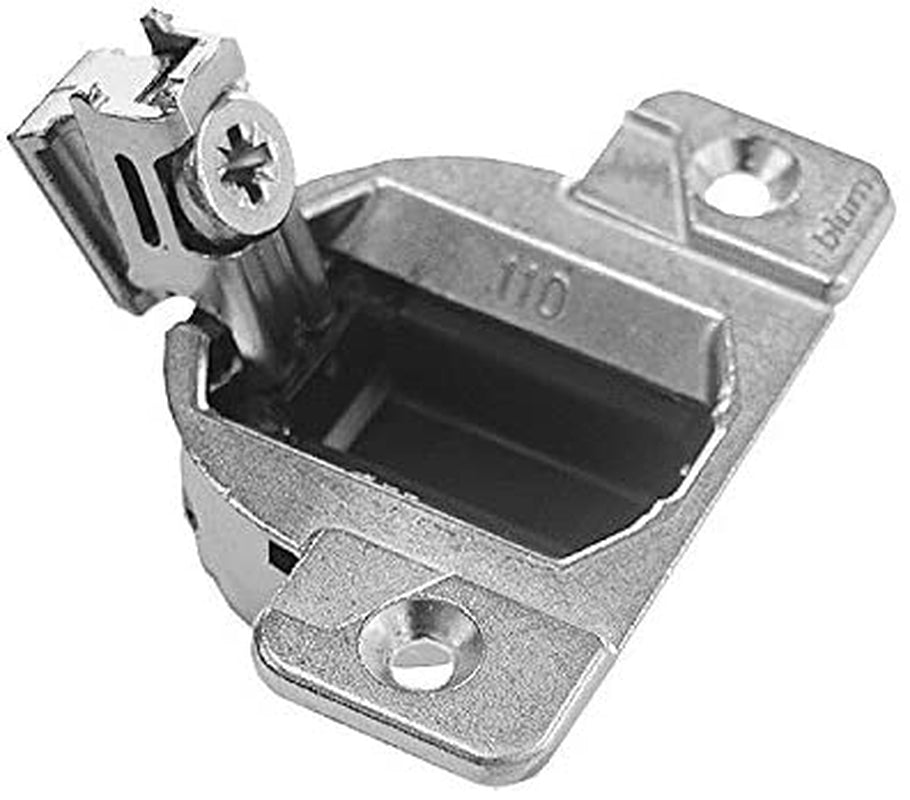 Blum 33.3600X4S 33.3600 Compact 33 Screw on 110 Degree Opening Face Frame Hinge, Zinc Die-Cast (Pack of 4 with Screws), Nickel Finish