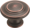 Amerock | Cabinet Knob | Oil Rubbed Bronze | 1-5/16 Inch (33 Mm) Diameter | Inspirations | 10 Pack | Drawer Knob | Cabinet Hardware