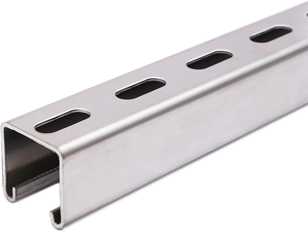 Metal Strut Channel with Slotted Back 300Mm/11.81" 304 Stainless Steel U Channel 1 Pcs Framing Steel Channel - Efficient Support Solution (Thickness 1.5Mm, Size 41X21Mm)