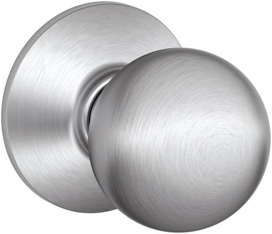 SCHLAGE F10ORB626 Orbit Passage Knob, Satin Chrome