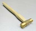 4Oz Brass Hammer Flat FACE Head Solid Brass Metalsmith Hobby and Craft Soft Hammer by JTS