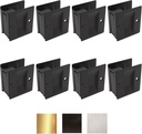 Litepak Pocket Door Pull Privacy Sliding Elegant Easy Install W Screws (8 Pack, Oil Rubbed Bronze)