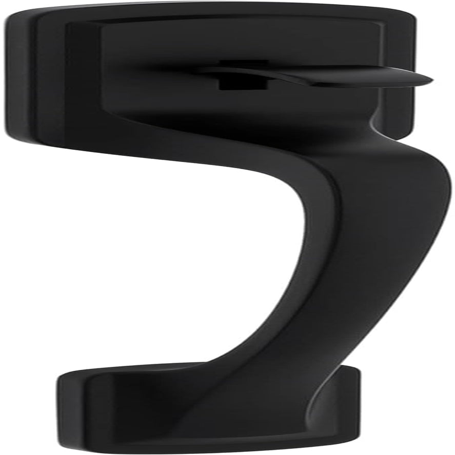 Kwikset Prague Front Door Handle No Lock, Entry Handleset Exterior with Interior Door Knob, Non-Locking, Matte Black, Deadbolt Not Included, with Microban Protection