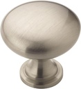 Amerock | Cabinet Knob | Satin Nickel | 1-1/4 Inch (32 Mm) Diameter | Edona | 25 Pack | Drawer Knob | Cabinet Hardware