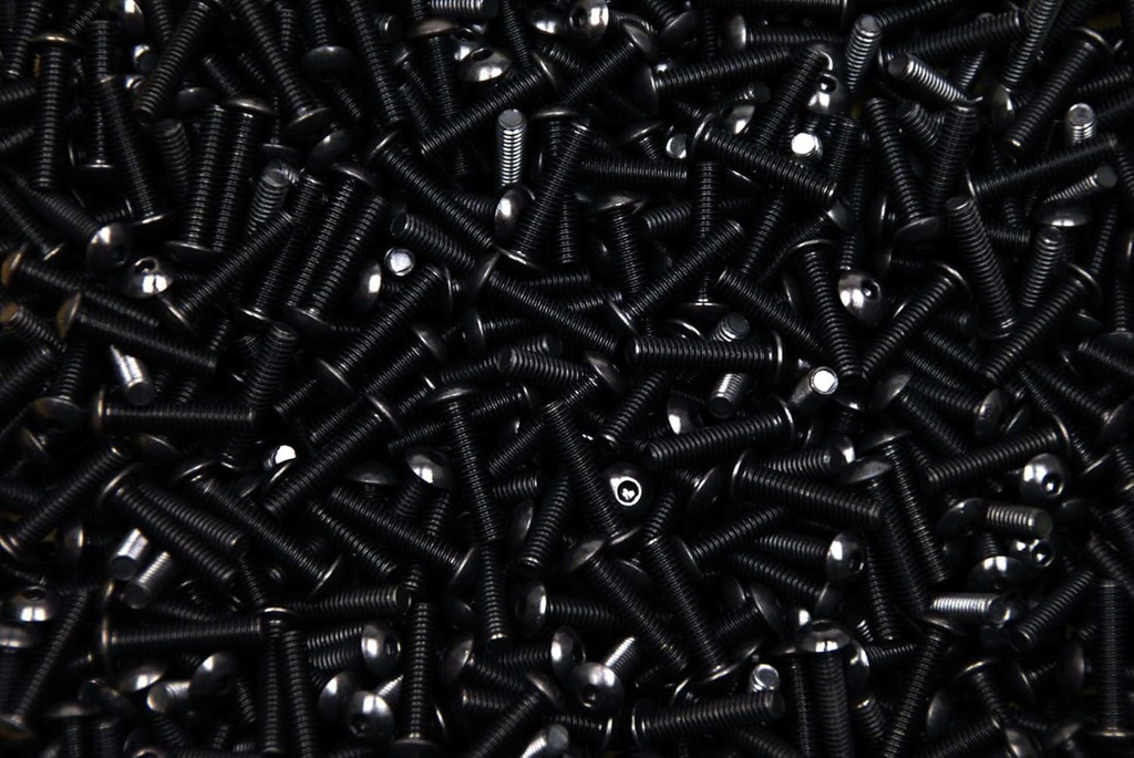 (500) Button Head 8-32 X 3/4 Socket Cap Screws BHCS Allen Plain Black #8