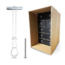 250-Pack 3/16"-24 Heavy Duty Quick Toggle Anchors with Bolts Set | for Drywall, Metal Studs, and Concrete Block | Holds 240+ Lbs. | 250 Toggles + 250 Bolts