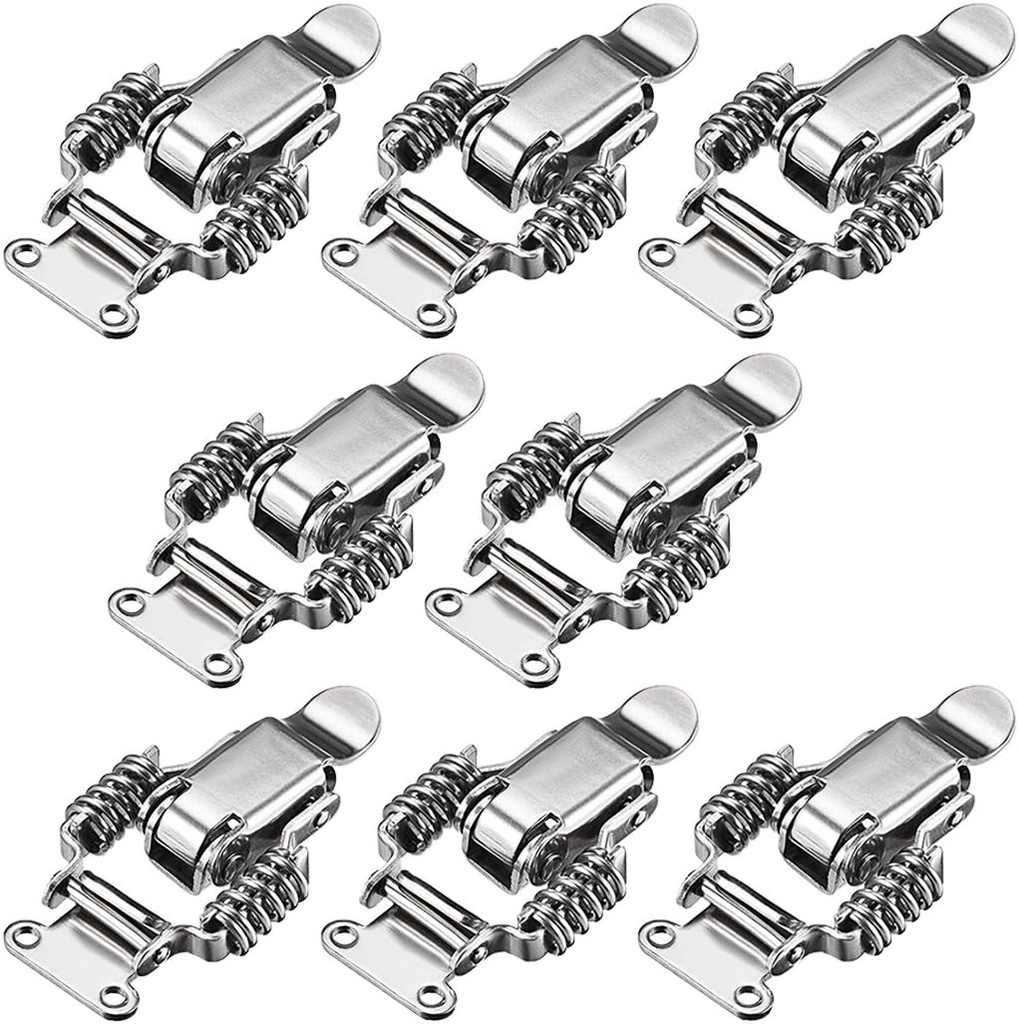 Uxcell HS-022 Stainless Steel 304 Compression Spring Draw Toggle Latch Clamp, 68Mm Long, Pack of 8