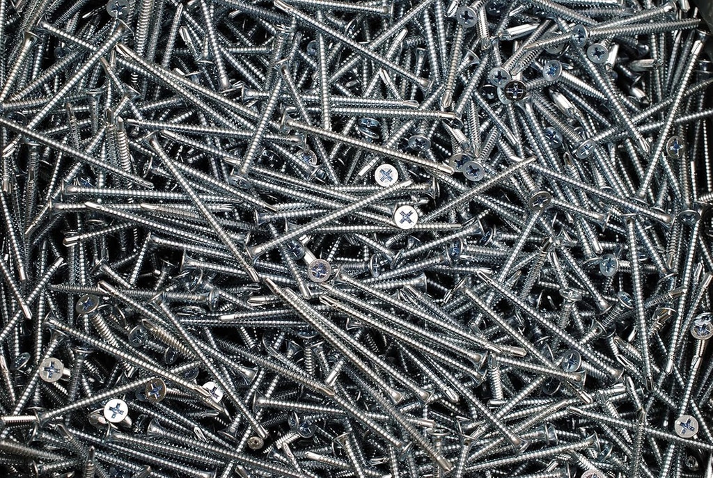 (400) Phillips Bugle Head 8 X 2-1/2 Self-Drilling Tek Screw #8 Zinc Plated SDS