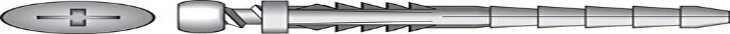 Hillman 5334750 0.16 In. Dia. X 0.87 In. Plastic Pan Head Ribbed Anchor Pack of 75 - Case of of 5