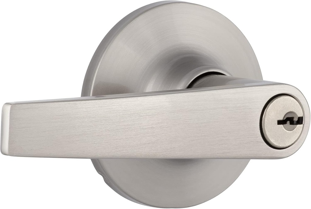 Miseno MLK1021SN Miseno MLK1021 Momac Straight Single Cylinder Keyed Entry Door Lever Set