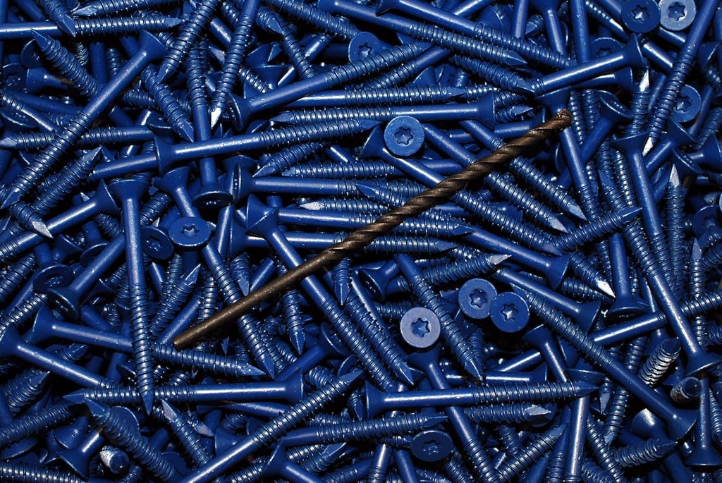 (150) T30 Torx Flat Head 1/4 X 2-3/4 Concrete Masonry Screw Tapcon Anchor & Bit